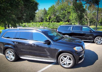 Black SUV's for up 5 people.