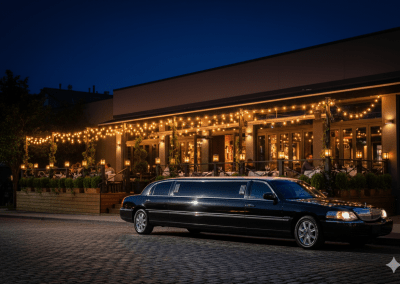 Black Stretch Limousine for up 9 people.